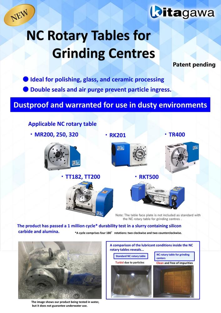 NC rotary tables for grinding centres