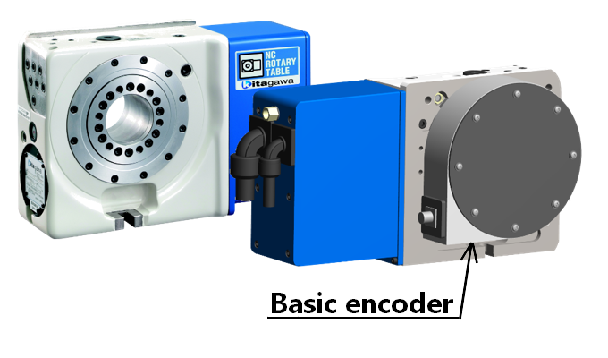 Basic encoder mounted NC rotary table